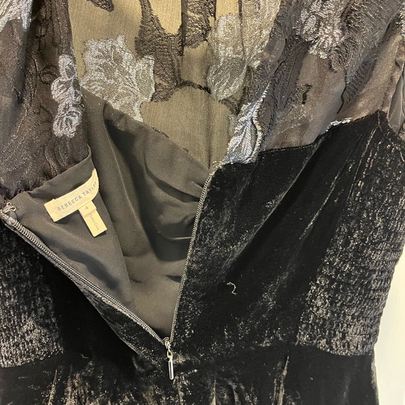 Rebecca Taylor velour and lace sleeveless blouse - Picture 3 of 9